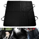 Black Pet Car Back Seat Cover Cat Dog Hammock Protector Mat Rear Cradle Basket