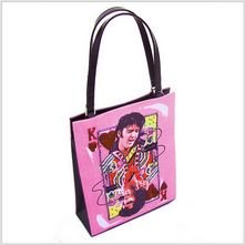Elvis Presley Rhinestone Tote (Pink)