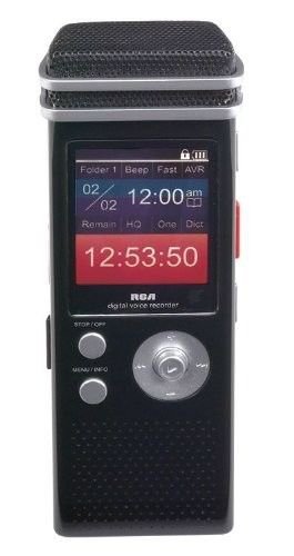 RCA VR5340 800 Hour Digital Voice Recorder with full color display