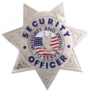 Security Badge 7pt Star Silver FCBA15