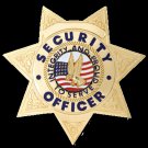 Security Badge 7pt Star Gold FCBA16