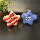 4th of July star salt and pepper shakers