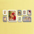 Collage Photo Frame Sets of 8 in Gray & White