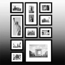 Black Collage Photo Frame Set of 10