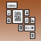 Black Collage Photo Frame Set of 10
