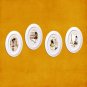 White Oval Photo Frame Set of 4