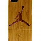 Natural Bamboo Hand Made Cell Phone Wood Hard Case - Basketball Flying Man for Iphone 5 / Iphone 5s