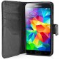 i-Blason Samsung Galaxy S5 Case - Leather Wallet Book Cover w/ Stand & Credit Card Holders (Black)