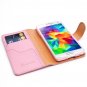 i-Blason Samsung Galaxy S5 Case - Leather Wallet Book Cover w/ Stand & Credit Card Holders (Pink)