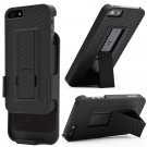 i-BLASON Transformer iPhone 5 Hard Shell Case W/ Holster & Locking Belt Swivel Clip