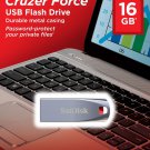 SanDisk 16GB Cruzer Force USB 2.0 Flash Drive With Metal Casing