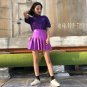 Laser Holographic Silver Metallic Hologram Cool Iridescent Skirt WH054