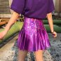 Laser Holographic Silver Metallic Hologram Cool Iridescent Skirt WH054