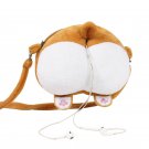 Kawaii Clothing Dog Corgi Butt Bag Earphones Hole Plush Animal WH053