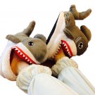 Kawaii Clothing Dental Teeth Shark Slippers Plush Gray Shoes Cute WH331