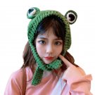 Kawaii Clothing Green Frog Hat Beanie Eyes Harajuku Knitted Cute Funny Japan WH323