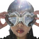 Kawaii Clothing Heart Shaped Goggles Oversized Sunglasses Harajuku Cyberpunk Gradient WH007