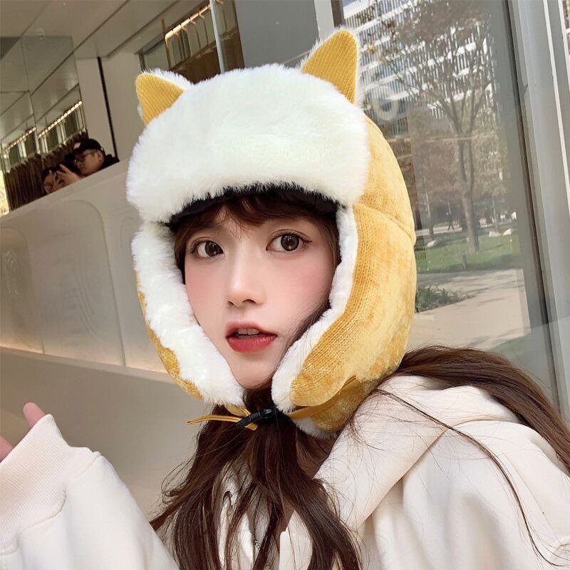 Kawaii Clothing Cat Ears Hat Warm Winter Earmuffs Cap Beanie Harajuku ...