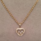 Chopard Happy Diamonds 18k Gold Heart Necklace 100% Authentic