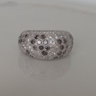 Cartier Pave Diamond Dome Ring Sauvage Collection 18K White Gold