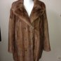 Beautiful Brown Mink Fur Coat Womens Size Large 10 12