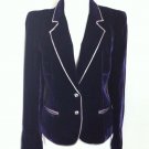 Gorgeous Azzaro Purple Velvet Jacket 40 NWOT