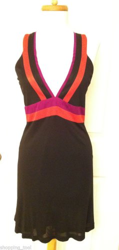 Adorable GUCCI Little Black Viscose Dress 40