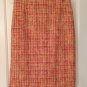 Dolce & Gabbana Orange Tweed Skirt 40