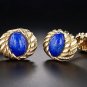 Tiffany & Co Schlumberger Lapis Lazuli 18k Gold Cufflinks