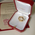 Cartier Paris Nouvelle Vague 18K YG Diamond Ring Box Papers 52