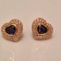 Exquisite Chopard 18K Diamond Sapphire Hearts Earrings