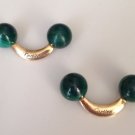 Cartier Vintage 18K Gold & Malachite Cufflinks