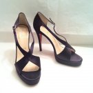 Authentic Christian Louboutin Purple Satin Pumps Heels Shoes NEW 40