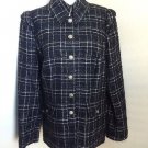 100% Authentic CHANEL Black Tweed Jacket Sz 46