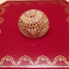 Exquisite Cartier Nouvelle Vague Pave Diamond 18K Gold Ring Size 53 Rare $25000