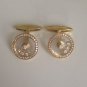 Chopard Happy Diamonds 18k Yellow Gold Cufflinks 100% Authentic