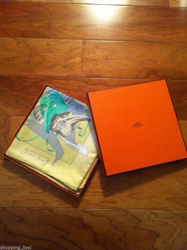 HERMES 100% Authentic Silk Print Scarf "Fetes Venitiennes" NWT Box