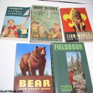 BOY SCOUT LION WEBELOS PATROL LEADER SCOUT BOOKS 5 LOT USED
