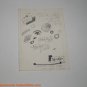 Frank Bolle Illustrator Signatures Doodle Card Pen Pencil Two Sided Unique Piece
