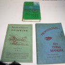 FISHERMAN BOOKS FLY TYING SPINNING STREAMSIDE GUIDE 8 LOT BOOKLETS & BOOKS