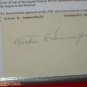 ARTHUR SUMMERFIELD Postmaster General Historical Autograph Ephemera