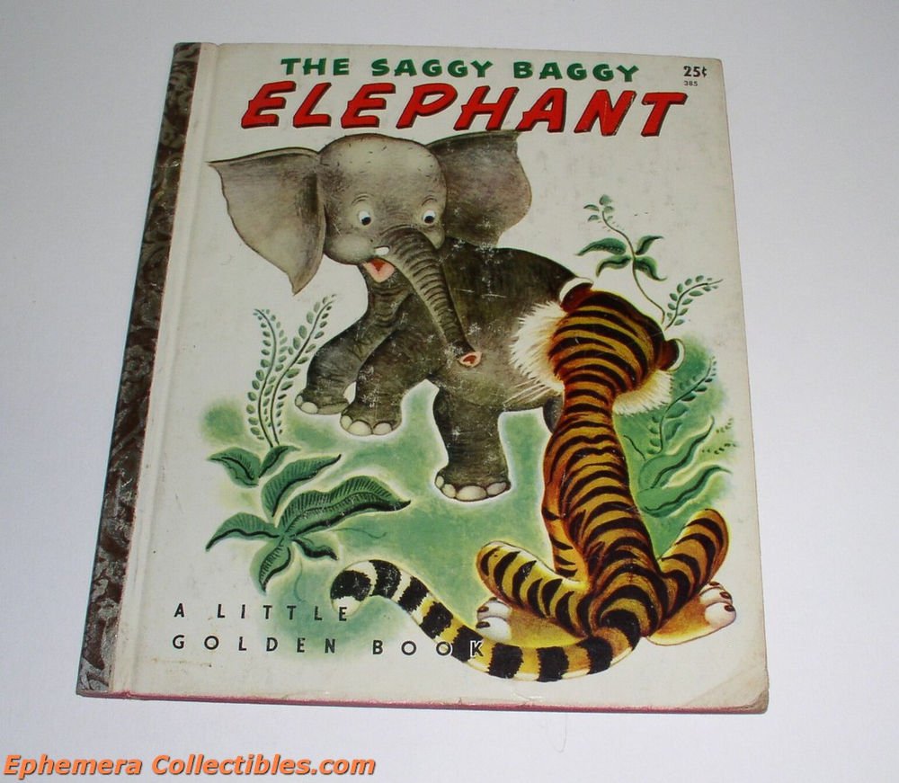 SAGGY BAGGY ELEPHANT BOOK 1947 CHILDRENS BOOK