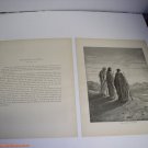JOURNEY TO EMMAUS  Gustav Dore Print 1880 9 1/2 x 12 1/4 See Others