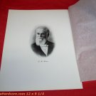 Connecticut Print Engrav Prominent Ct Resident LYMAN M MONROE 1900s 12 x 9 1/4