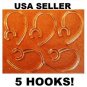 Samsung WEP870 Earhook LOOP CLIP WIRE PART 5 c PIECE FOR Bluetooth headset NEW!
