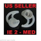 6 MED (3 pair) EARGEL FOR IE2 2ND SERIES BLUETOOTH HEADSET EAR GEL BUD TIP BG01