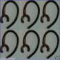 6 Earhook Bluetooth Motorola H12 H15 H270 H371 H375 H385 H390 H560 H620 USA MADE