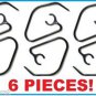 6 NEW Nokia BH 108 217 320 EARLOOP EARHOOK EAR LOOP HOOK