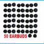 50 pc Small Replacement Silicone EARBUD Tips for Skullcandy in-ear Earphones USA