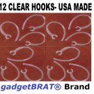 12 x Clear EAR HOOK LOOP CLIP SAMSUNG WEP 480 490 650 750 850 870 gadgetBRAT®